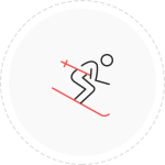 스키 강습 아이콘